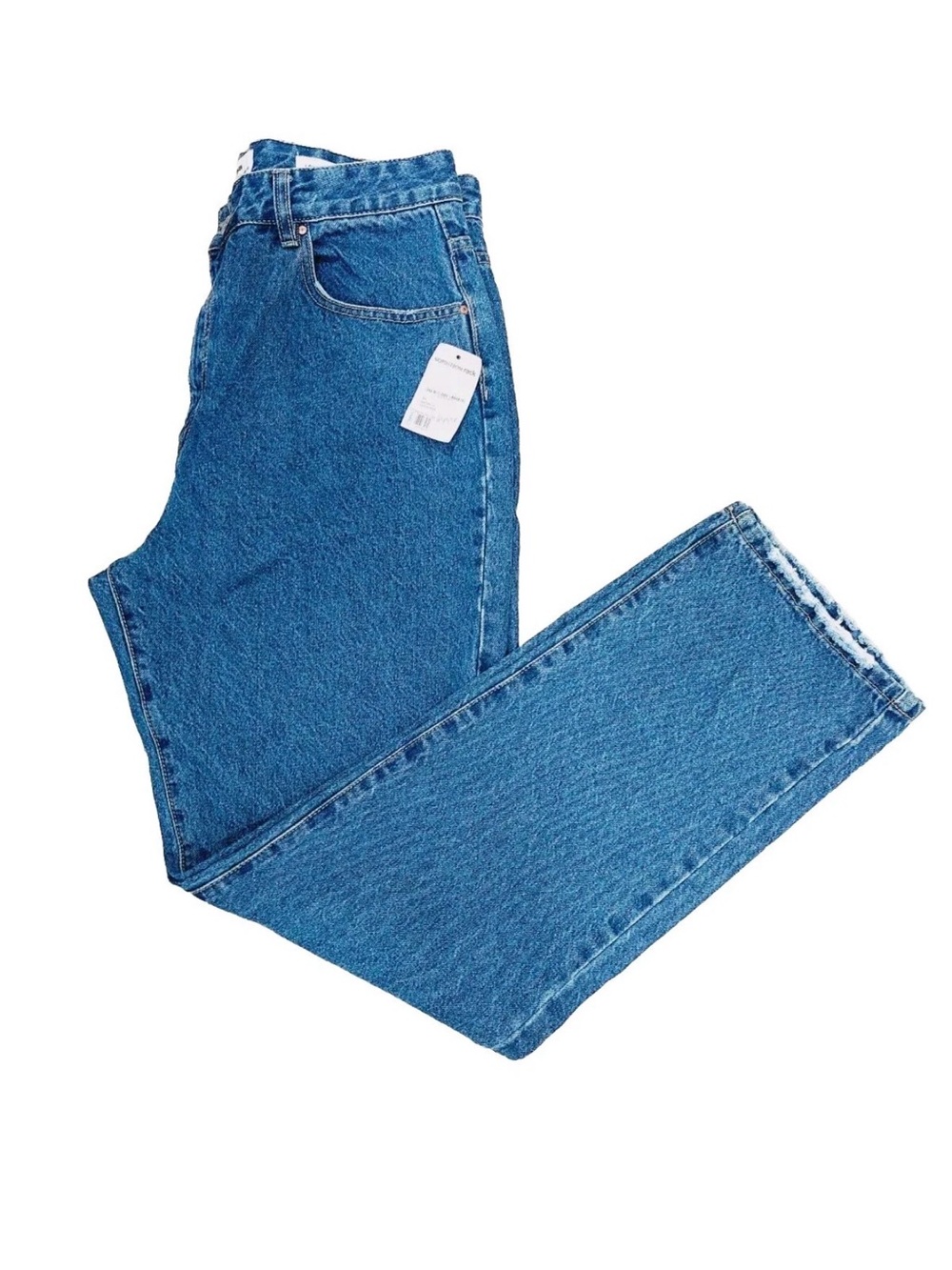 Women’s Jeans Cotton On Size 12 Acid Wash Straight Leg Blue Denim NWT